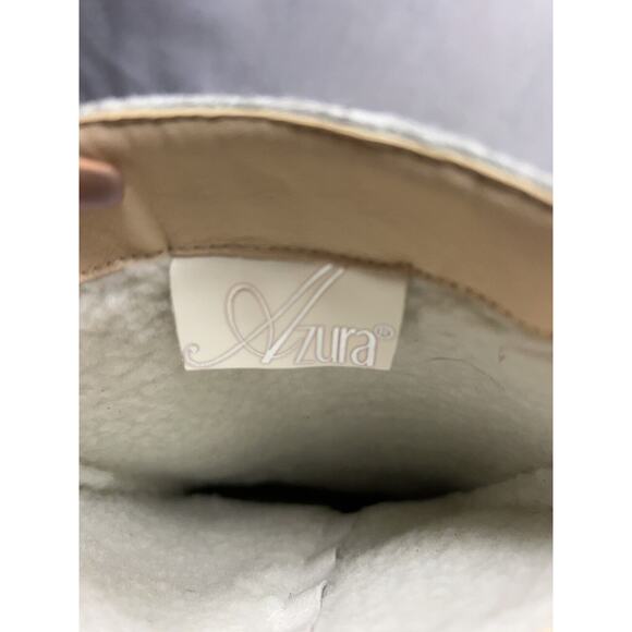 Azura Nehal Mid Calf Boot Contrast Floral Embroidered Fleece Lined Women Size 39 - Picture 11 of 12